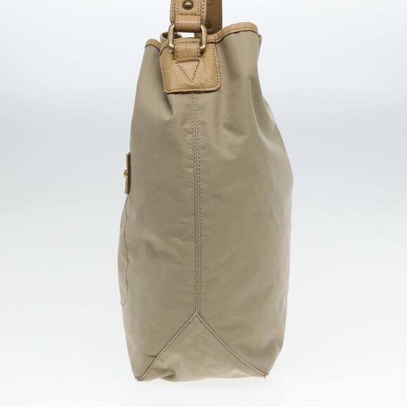 Burberry Blue Label Shoulder Bag Nylon Beige